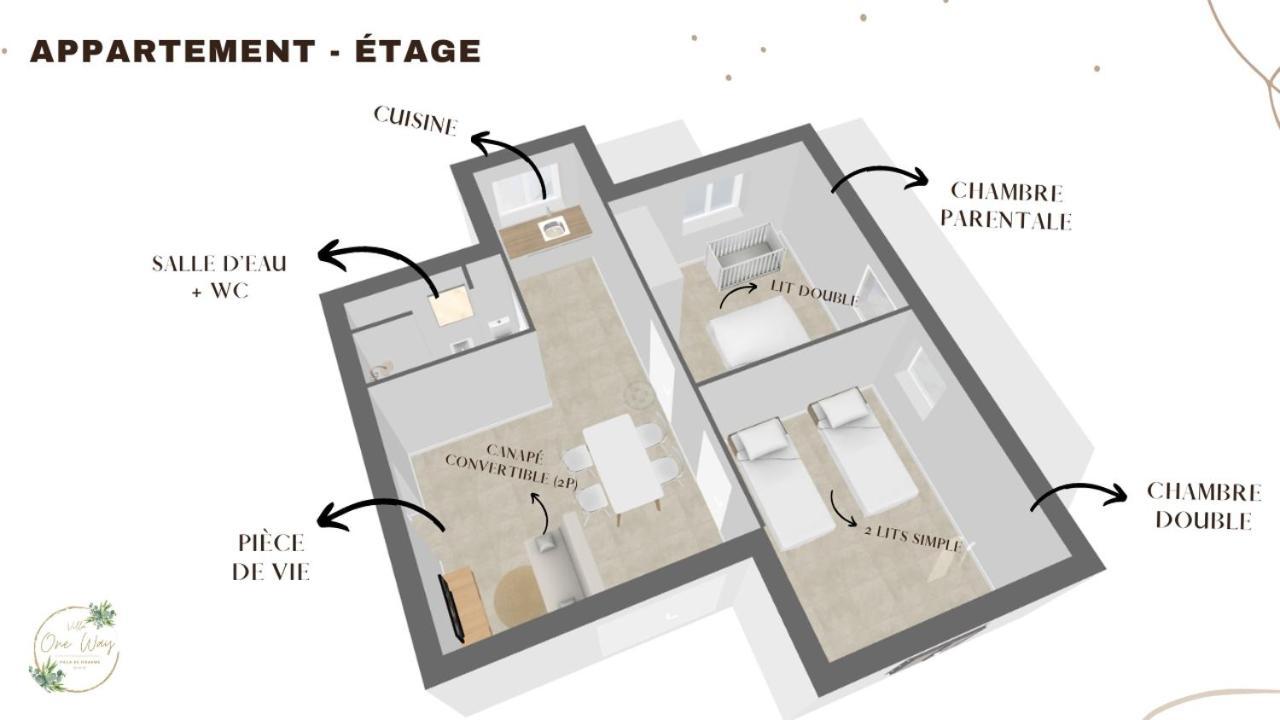 Villa Oneway, Piscine Privee, Classee 3 Etoiles 圣罗斯 外观 照片